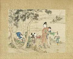【清宫绘本《升平乐事图册》】传统节庆起源于农业社会，在春耕、夏耘、秋收、冬藏之间，为了调节生活节奏，反映岁时季节的变化，遂订定各种节日，并随着时间递嬗，逐渐形成丰富的节令习俗。从各地的新年庆祝，一直到围炉守岁，不外乎谢神与祭祖仪式，表达对天地万物的感谢、慎终追远以及对未来的祈愿。 ​​​​...展开全文c