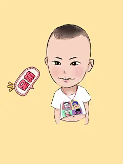 手绘人物小男孩，Q萌插画
