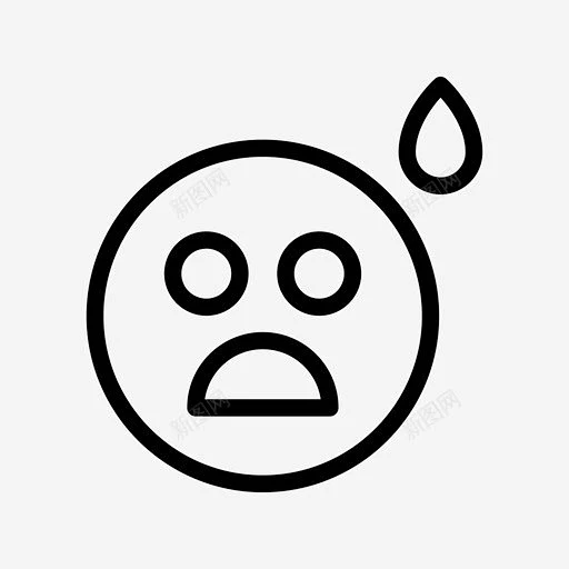 愁眉苦脸张开嘴汗水表情愁眉苦脸张开嘴汗水抱怨图标 设计图片 免费下载 页面网页 平面电商 创意素材-花瓣网