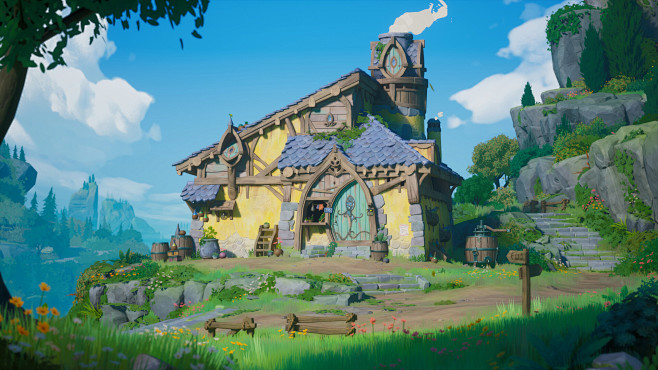 Annie, Modeng Stylized Scene Course Student Work-花瓣网