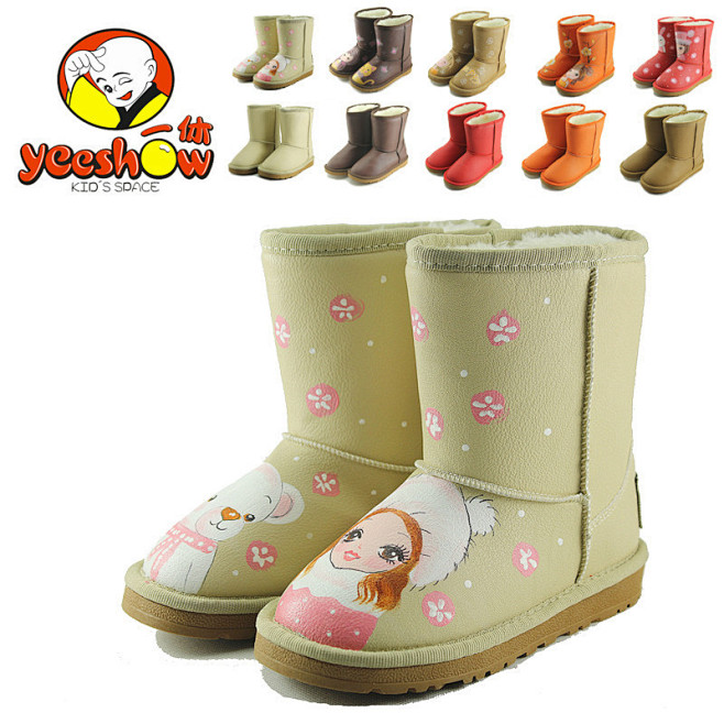【靴子】一休 儿童雪地靴 冬季新款女童鞋...
