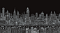 General 2560x1440 digital art city dark background simple background drawing monochrome cityscape