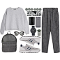 A fashion look from February 2015 featuring long-sleeve shirt, high waisted pants and navy blue shoes. Browse and shop related looks.