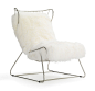 ENZO CHAIR - WHITE WITH POLISHED STAINLESS STEEL
