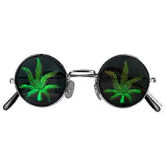 Buy a Pot Leaf Sun Glasses cheap for $6.95 at ShirtLine.com