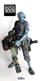 Ashley Wood about it: "BLUE EDO 4th in line"