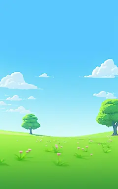 草地壁纸植物壁纸蓝天白云