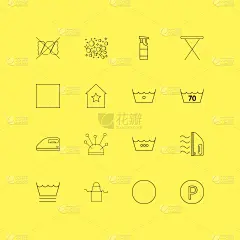 轮廓,直的,洗衣服,计算机图标,图标集,脆弱,图像,围裙,矢量,干洗