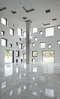 SAKO Architects. CUBE TUBE in Jinhua. Windows. Abstract. Design. Architecture. White. Space. Installation. Art.: 