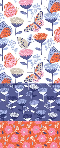 wendy kendall designs – freelance surface pattern designer » butterfly garden