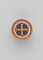 Brooch with Greek Cross
Firm of Castellani
Date: ca. 1860
Medium: Gold, glass tesserae
Accession Number: 2014.713.4
On view at The Met Fifth Avenue in Gallery 556