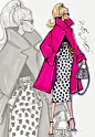 #Hayden Williams Fashion Illustrations #'Spotted In Pink' by Hayden Williams