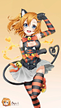 Love Live! 高坂穗乃果 同人图 插画 壁纸 | 火龙果~ | 半次元-第一中文COS绘画小说社区