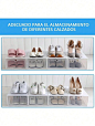 6 Pzs Zapatera Organizador Caja de Almacenamiento Zapatos Tenis Armable Apilable Tenis Tacones Botas | Moda de Mujer | SHEIN México