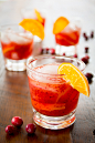 Cranberry Tangerine Negroni @healthyseasonal 