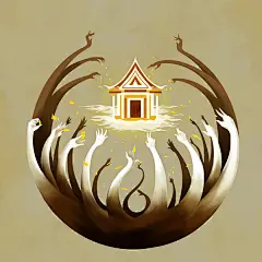 [暖艺术]Narm插画作品：泰国的佛教_暖岛