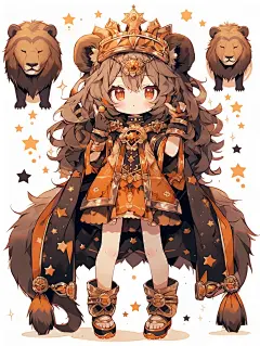 狮子座Q设♌️｜十二星座系列