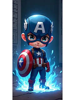 Q版美国队长壁纸 - 小红书