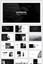 Black & White Presentation PowerPoint template