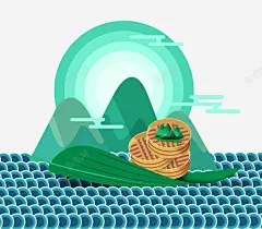手绘装饰插图端午节粽子食物插画高清素材 平面 设计图片 页面网页 平面电商 创意素材 png素材