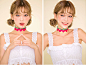 바람이 살랑 sleeveless by 츄(chuu) : 펀칭 디테일과 레이스가 청순해보여요♡크롭탑으로 수영복위에 걸쳐입기도 좋아요~^^                                                                                                                          PRODUCT INFO      유니크하고 스타일리쉬한 뷔스티에를 소