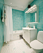 缤纷的洗手间设计 #卫浴#