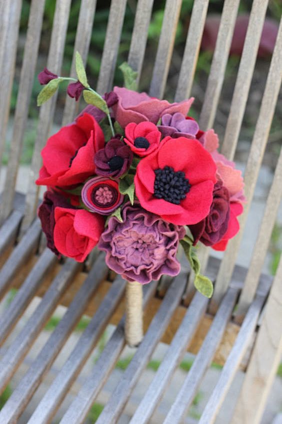 Custom Felt Flower W...