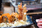 日本,盘子,寿司,虾,天麸罗,卷起