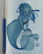 mermay 2018, Lois van Baarle : some sketches I did for MerMay 2018.
