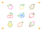 ( Free sketch file ) Mark-Pan Style Fruit Icons 2