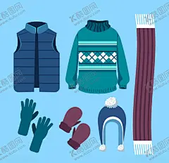 服饰 【酷图网】服饰,衣服,装饰,着装,色彩搭配,服装搭配,手绘,插画,Ai矢量,图片素材