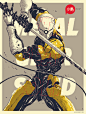 Twitter / Ashthorp : @Ashthorp here is the other ... Arte Ninja, Arte Robot, Character Concept, Character Art, Concept Art, Cyberpunk Kunst, Ash Thorp, Metal Gear Rising, Grey Fox