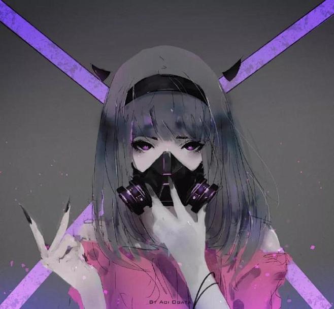 女生高冷的原因画师aoiogata笔下暗黑高冷的女孩67676767