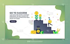 登陆页面模板走向成功。现代平面网页设计理念适用于网页设计和移动网站。易于编辑和自定义。