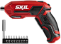 Amazon.com：SKIL 4V枢轴手柄可充电无线螺丝刀，包括9个位，1个位固定器，USB充电电缆-SD561802：家居装饰