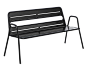 Bench with armrests SMILE by Nola Industrier