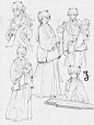 这段时间的漫画速写练习～就喜欢画这种可爱… - 半次元 - ACG爱好者社区
