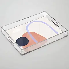 亚克力桌面收纳装饰 彩妆护肤品收纳盒收纳架 花瓶 It’s Quite Clear: Society6’s New Acrylic Trays + Boxes Add More Art to Your Life