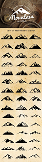 Check out Mountain Shapes For Logos Bundle by lovepower on Creative Market https://creativemarket.com/lovepower/162705-Mountain-Shapes-For-Logos-Bundle?u=lovepower #mountains #design: 