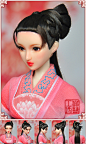 1/6娃娃古装发型163——小樱；模特：OB，obitsu-淘宝网