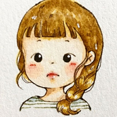 儿童画小女孩-花瓣网|陪你做生活的设计师 | 女生卡通微信头像图片