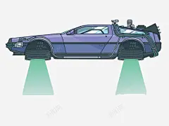 紫色汽车 创意素材