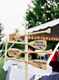 Any wedding by the water needs an oar directional sign!