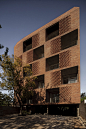 DAMERO BUILDING by Francisco Cadau Oficina de Arquitectura : A red brick building integrates the developing city and the traditional lifestyles
