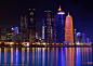 烈日炎炎做个夜行者 寻找全球最美夜景地
卡塔尔首都多哈城市夜景
