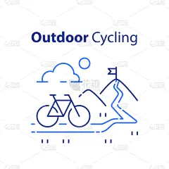 骑自行车,旅途,夏天,山,小路,户外,山地车,自然,旅游