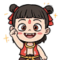 【米图网-52mitu.com】哪吒 表情 Q版 漫画 插画哪吒
