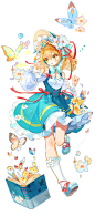 -Titan安- 的橱窗 少女立绘加背景 - 米画师