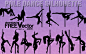 Vector Pole Dance Silhouette | Coolvectors.com