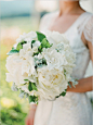 Lovely wedding flower / Peony and gardenia wedding bouquet